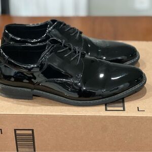 Men's Black Patent Leather Dress Shoes
